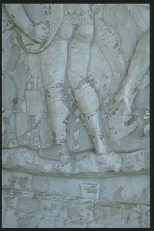 Legs of Roman soldiers