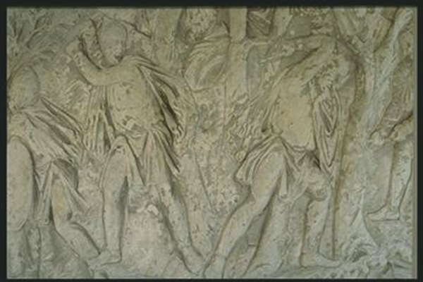 Dacians cutting trees
