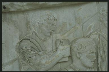 Legionary building a fort
