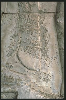 Detail of Roman feet