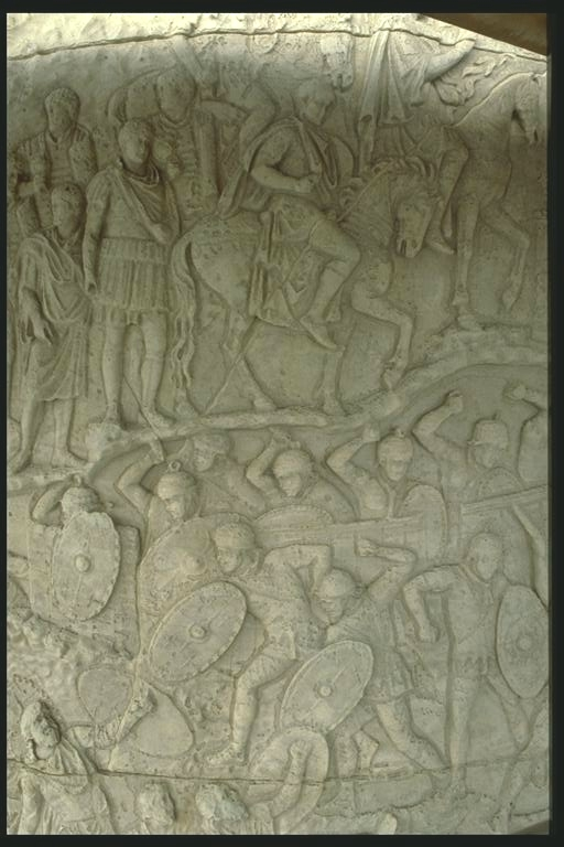 Battle and Trajan on the march