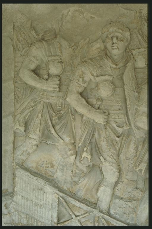 Legionaries in marching order