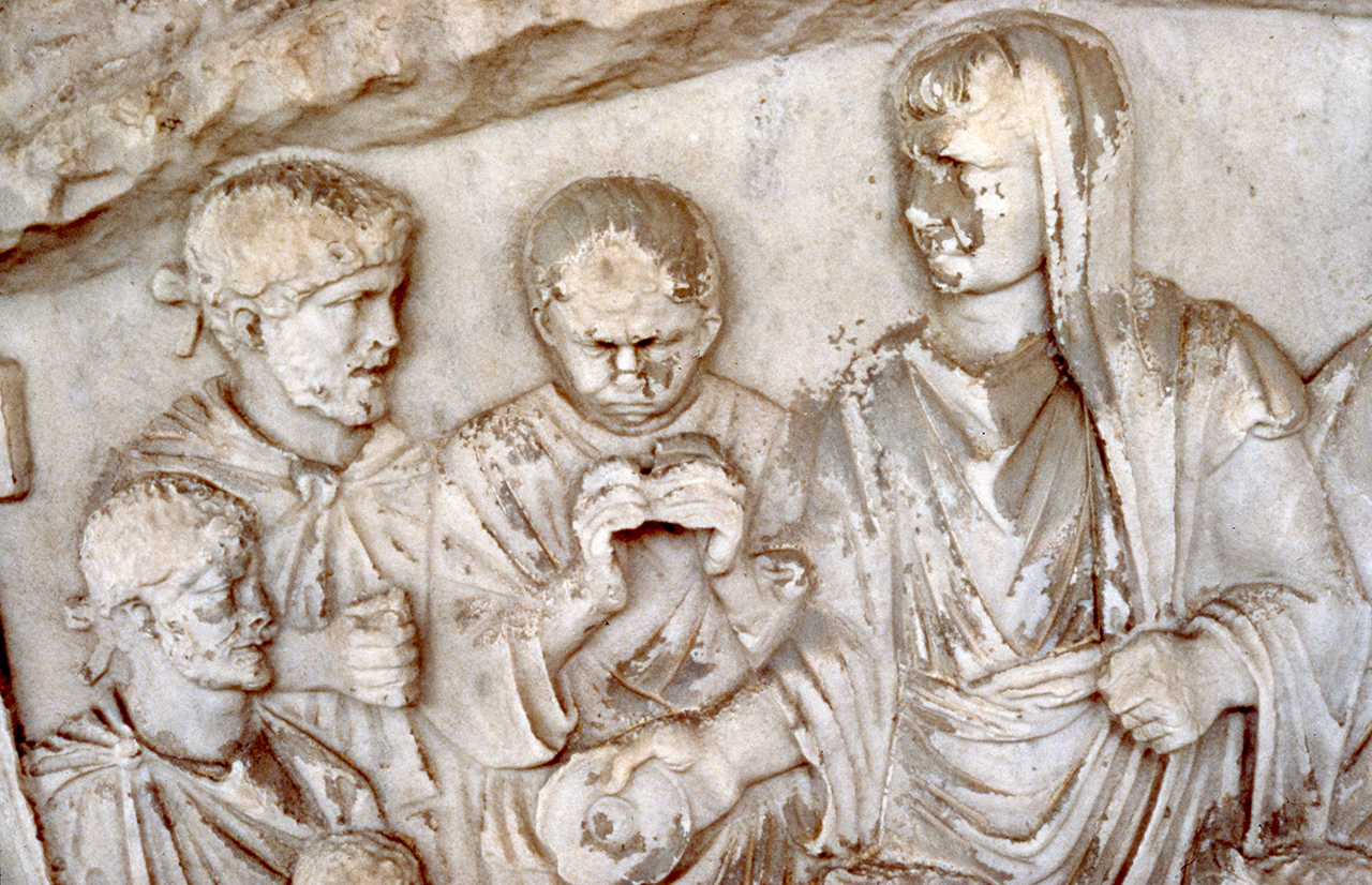 Trajan pouring a libation