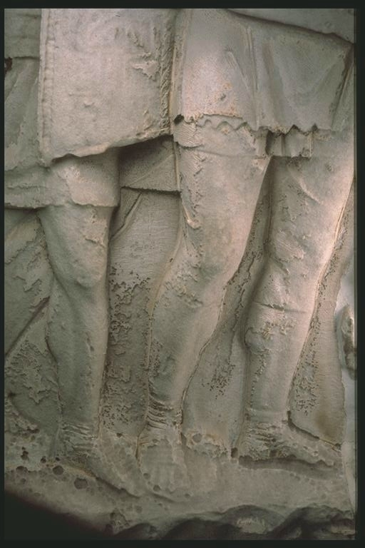 Legs of Roman soldiers