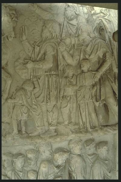 Barbarians greeting Trajan