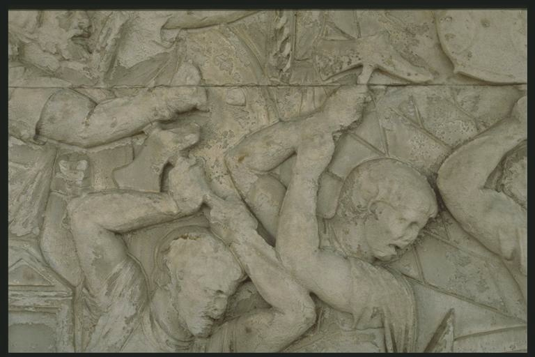 Legionaries destroying a fort