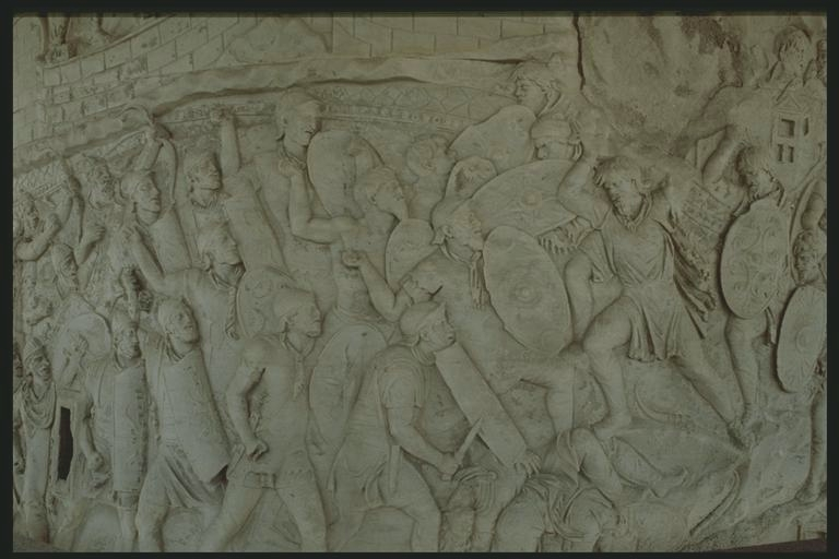 Besieged Dacians sally forth