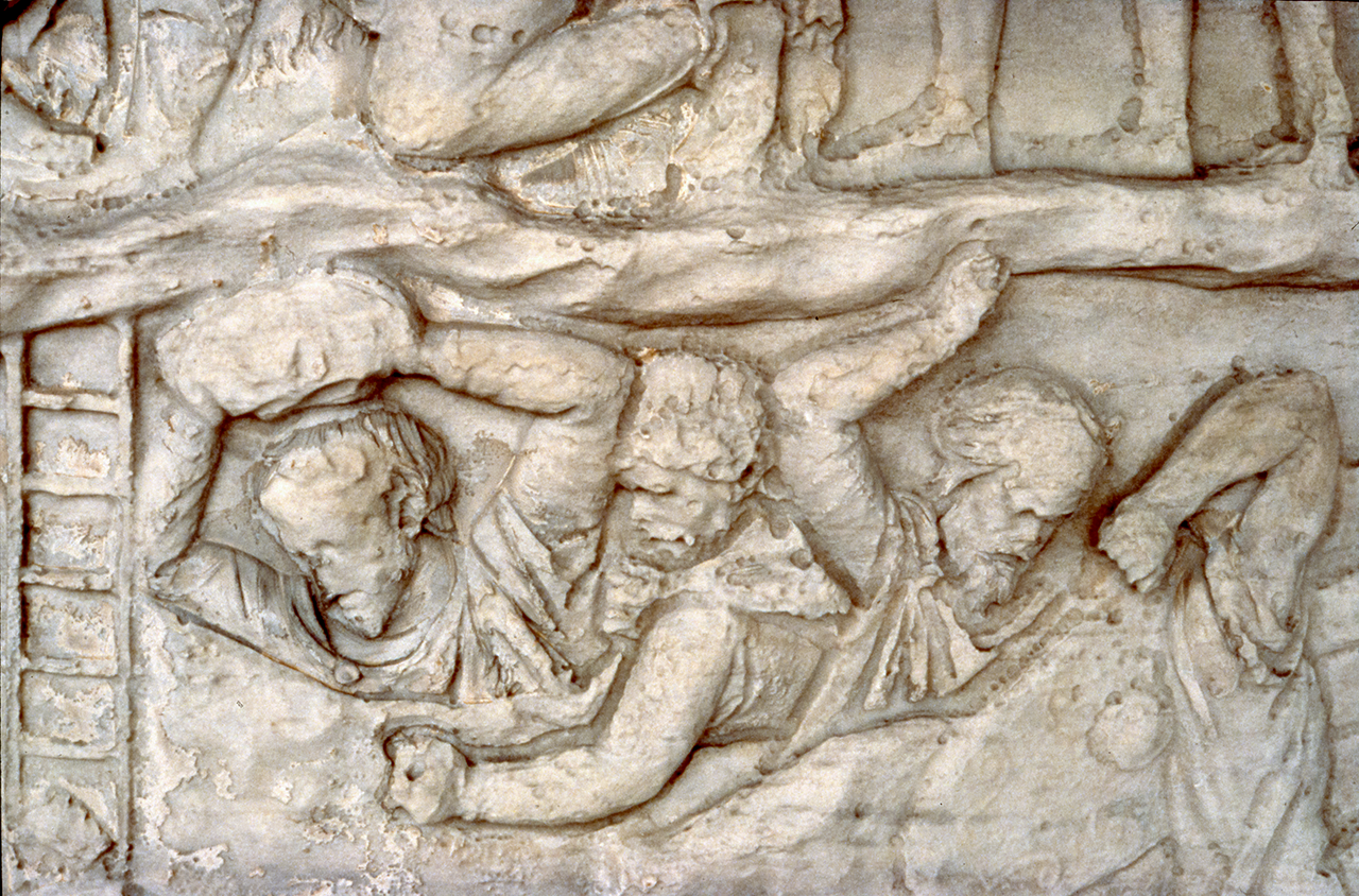 Dacians defending a fortress