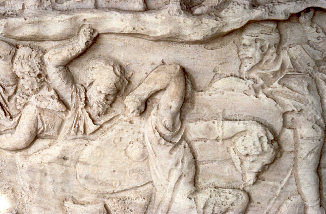 Dacians defending a fortress