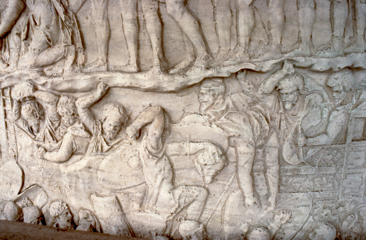 Dacians defending a fortress
