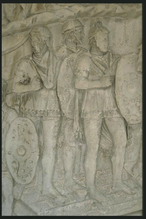 Romans crossing a river