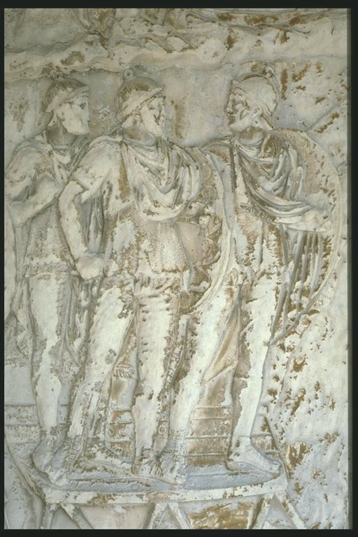Romans crossing a river