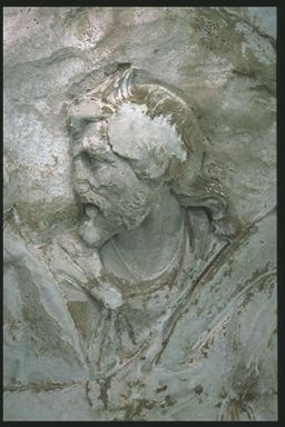Head of fleeing Dacian
