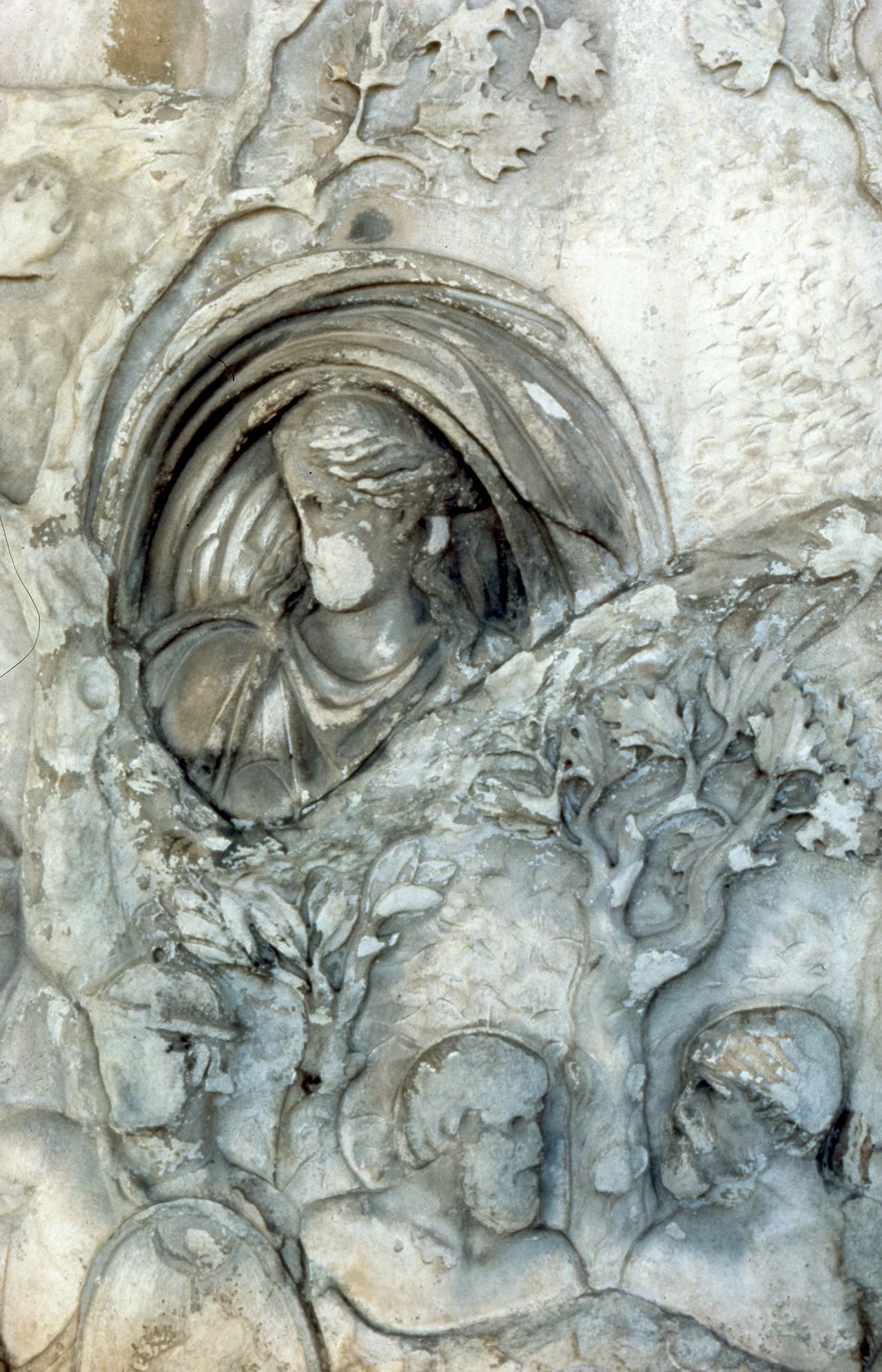 A goddess watches the mopping-up