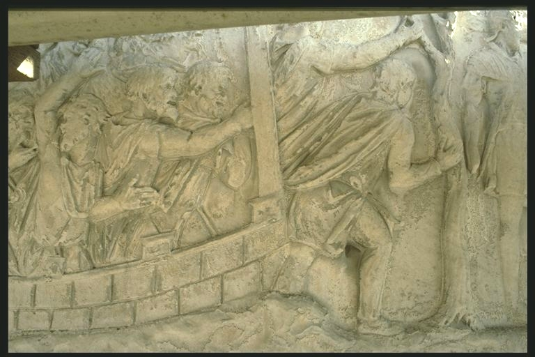 Dacians fleeing their fortress