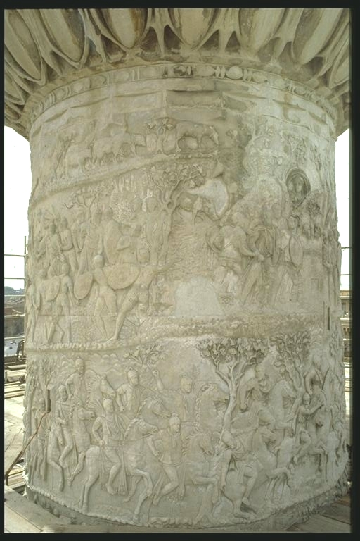 Top portion of column, east-southeast