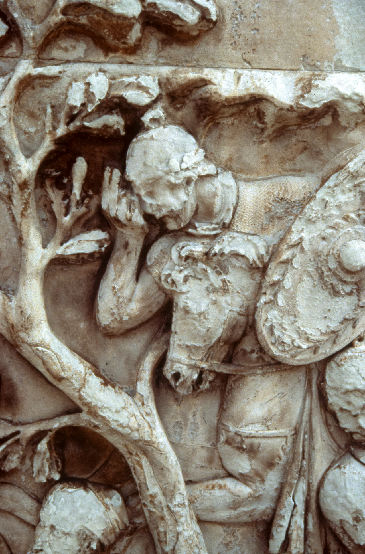 A Roman watching Decebalus' suicide