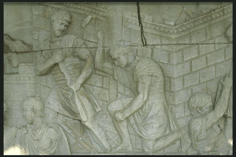 Legionaries constructing a fort