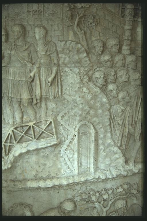 Trajan welcoming his soldiers