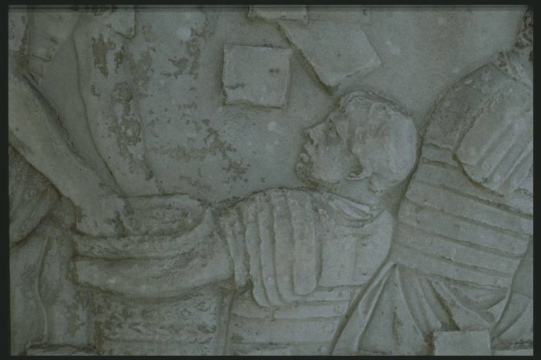 Legionary with basket of dirt