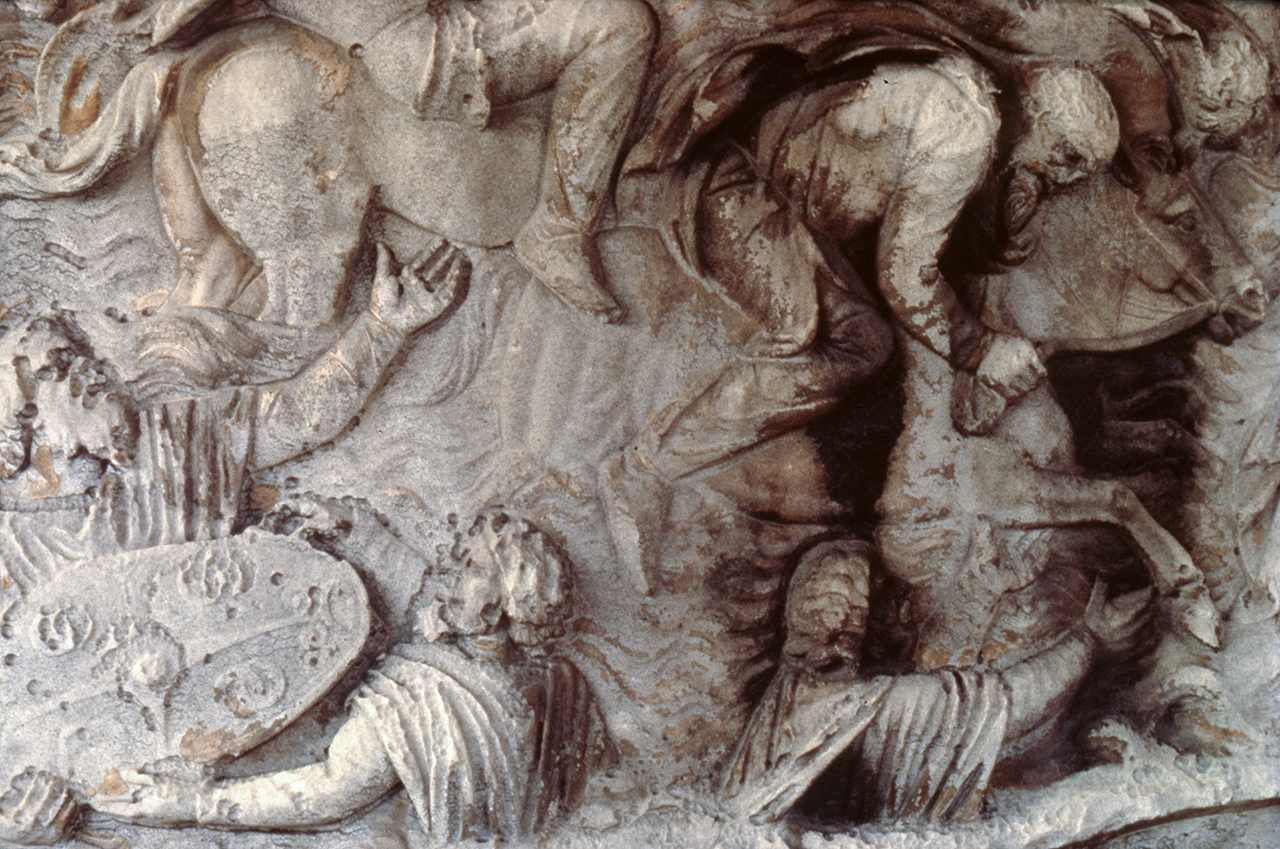 Dacians crossing a river