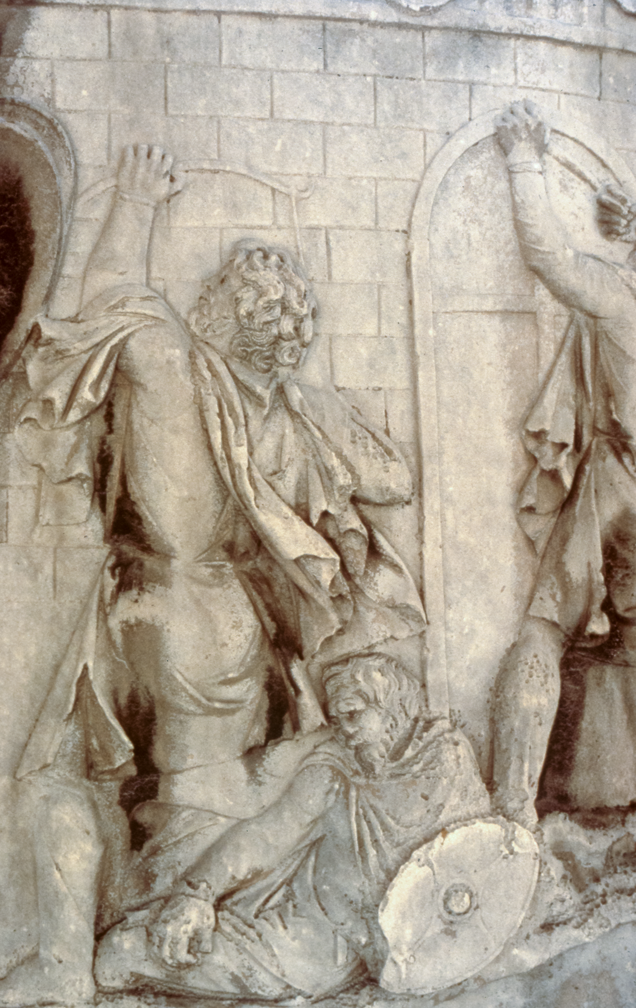 Dacians assaulting a Roman fort