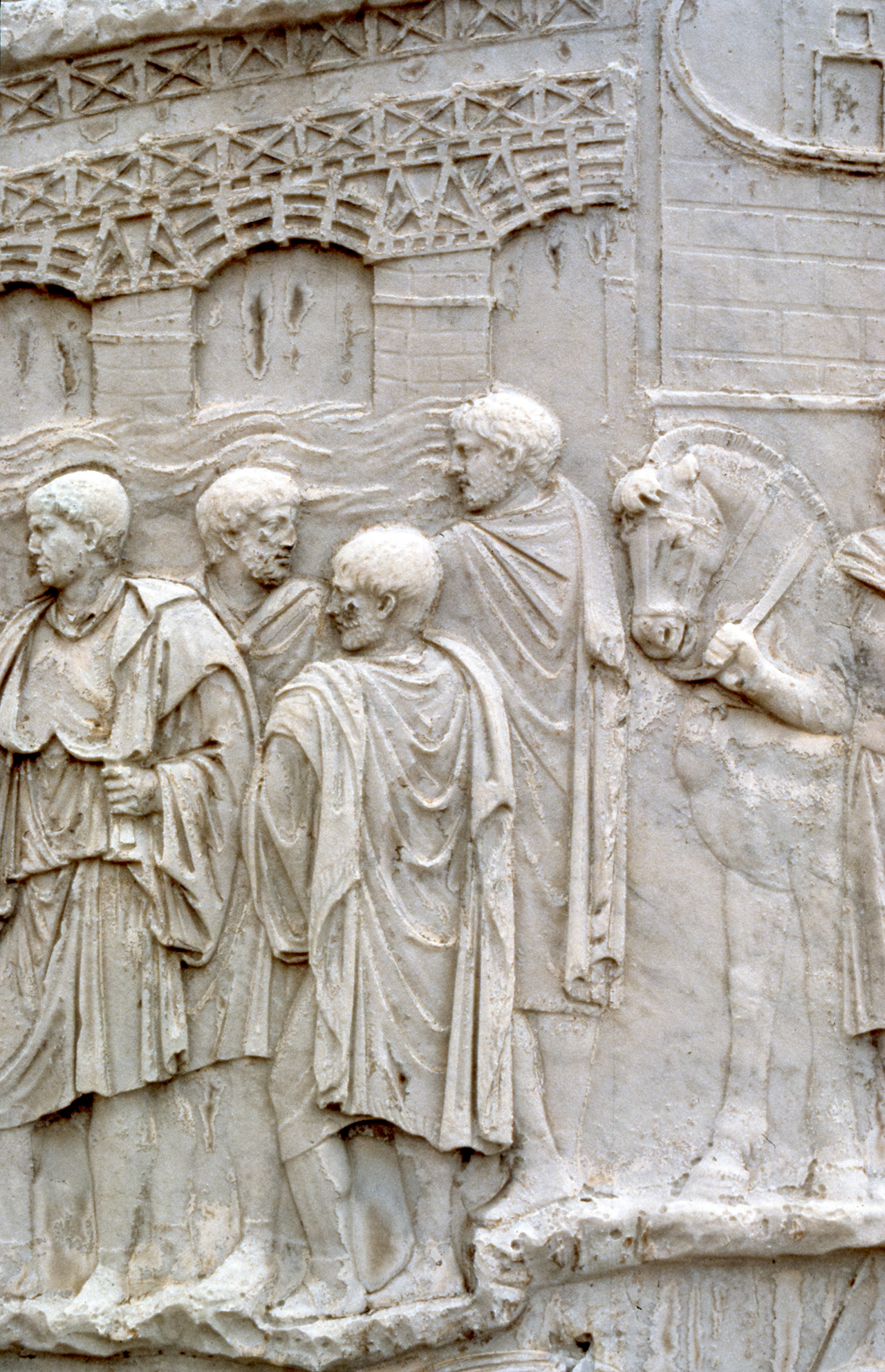 Trajan sacrificing by the Danube.