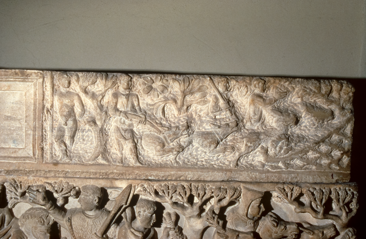 Unfinished sarcophagus lid