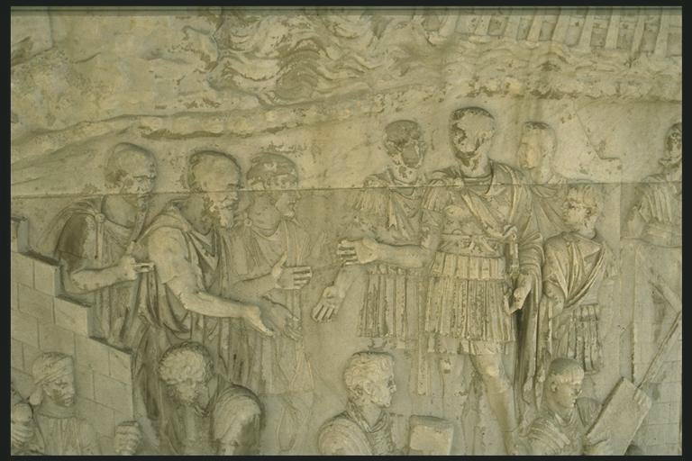 Trajan receiving Dacian leaders