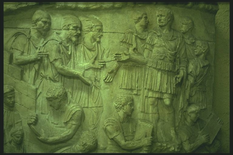 Trajan receiving Dacian leaders