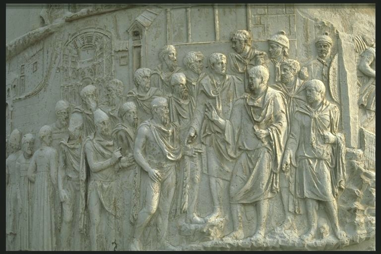 Trajan receiving foreign embassies