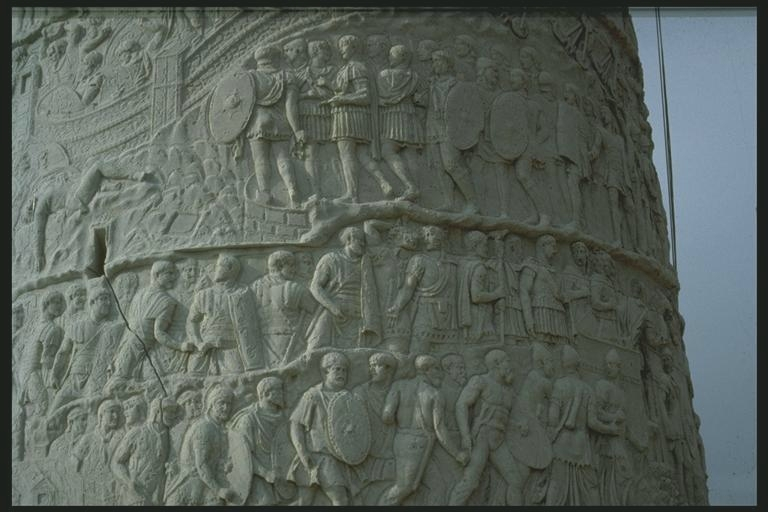A shot showing a sudden change in the border