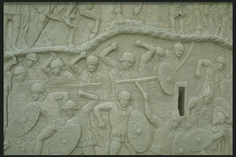 Romans defending their fort