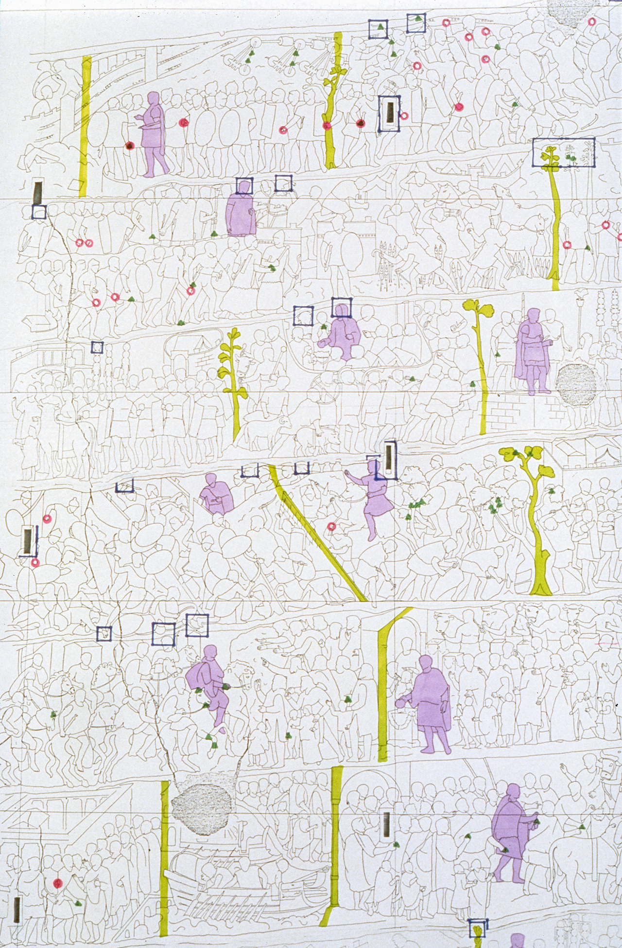 Detail of tool-mark drawing