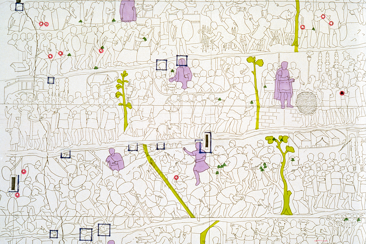Detail of tool-mark drawing